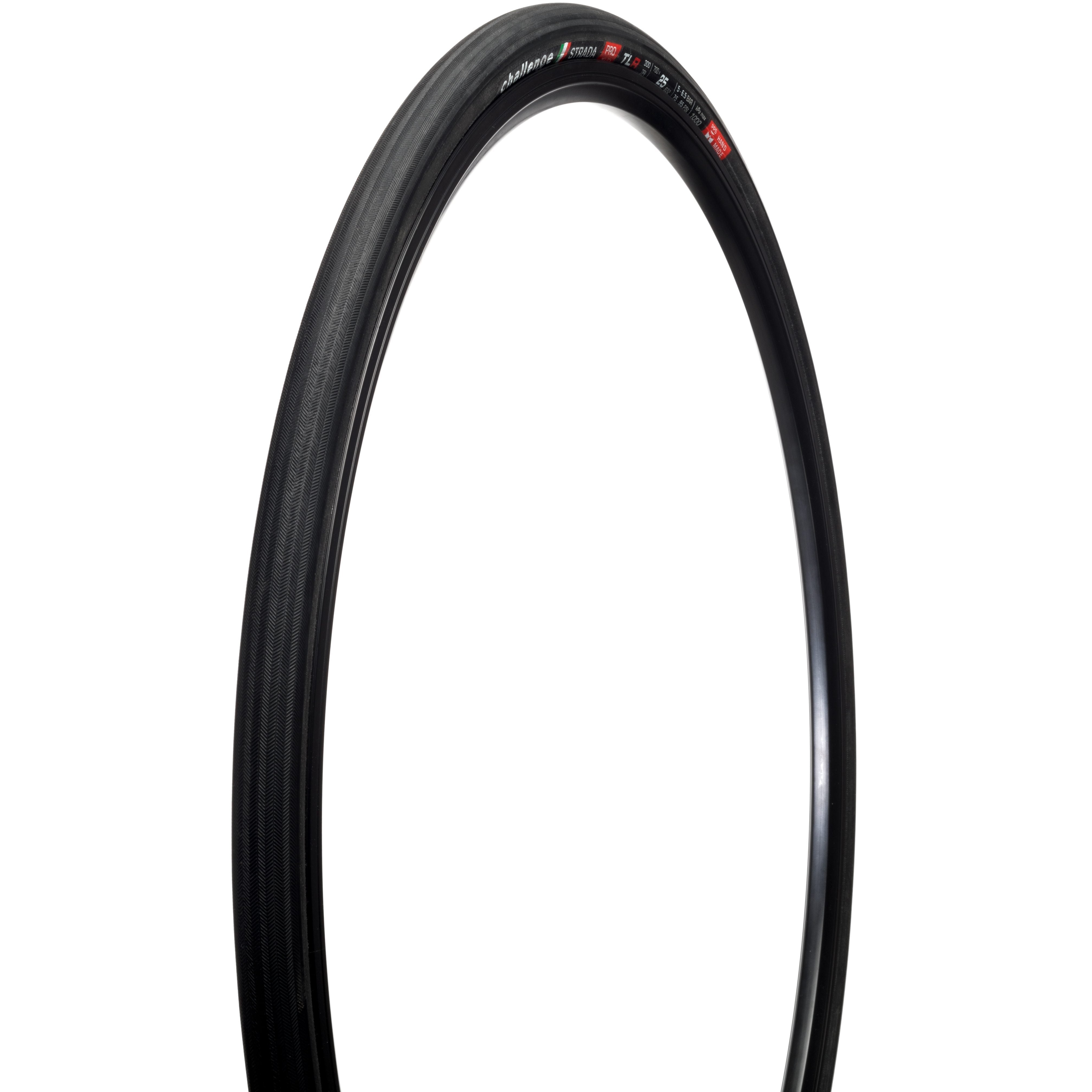 Challenge Strada Pro Handmade Tubeless Ready Tyre Black / 700x25