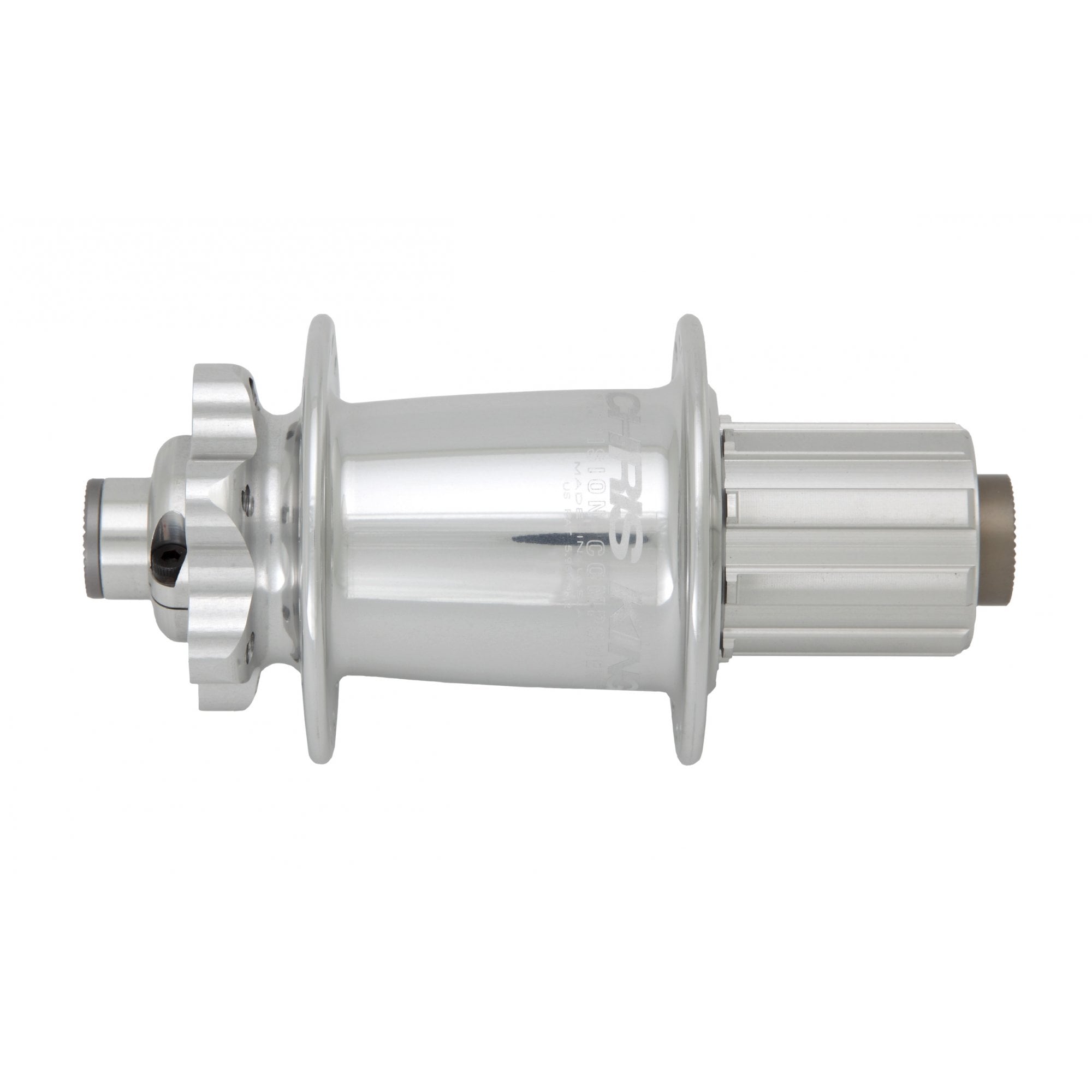 Chris King ISO MTB Hub Rear 135 X 10 Thru Shimano Silver SIH / 32h / Shimano