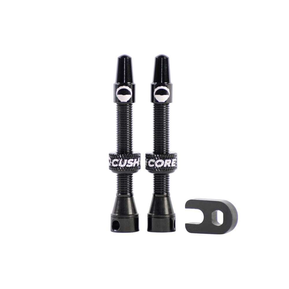 CushCore Tubeless Presta Valves Black / 44mm