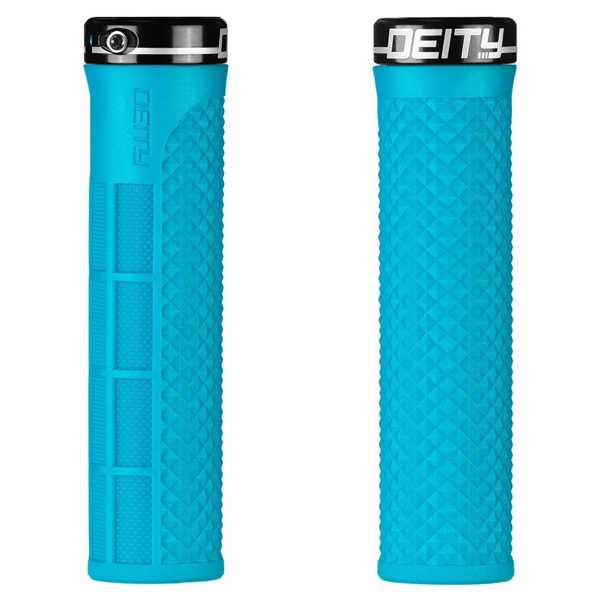 Deity Lockjaw Grips Turquoise