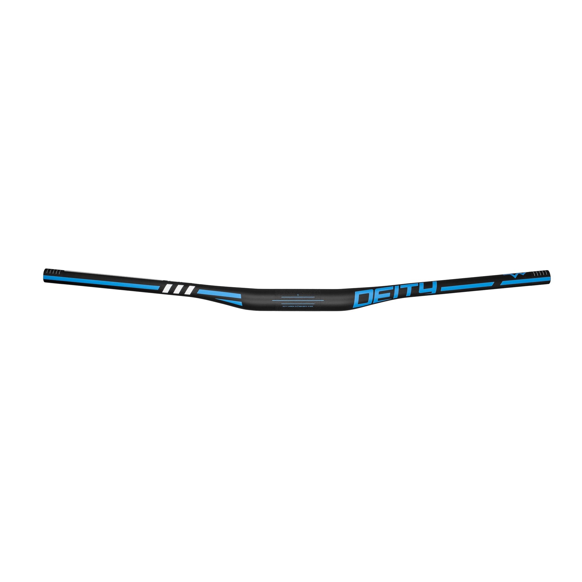 Deity Skywire 35 Carbon Handlebars Blue / 35mm x 15mm Rise