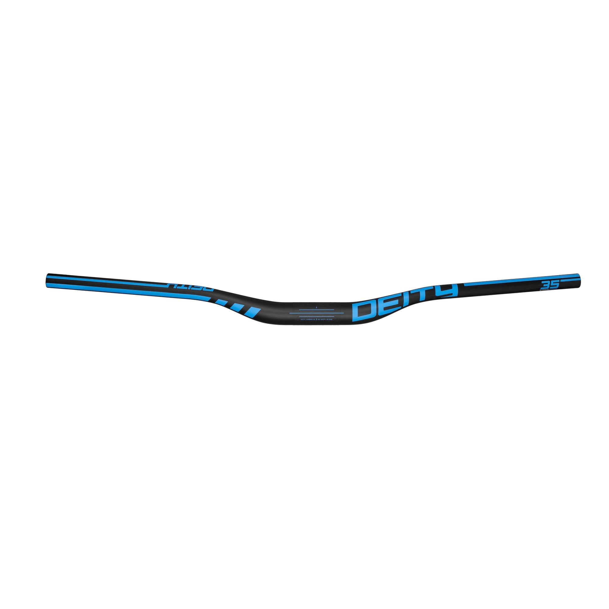 Deity Speedway 35 Carbon Handlebar Blue / 35mm x 30mm Rise