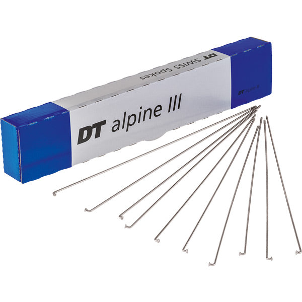 DT Swiss Alpine III Silver Spokes 13/15/14g Box of 72 Silver / 248mm