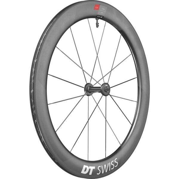 DT Swiss ARC 1100 DICUT Carbon Wheel Black / Front - 62mm Carbon Clincher / 100mm QR