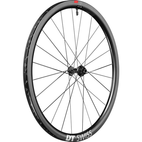 DT Swiss ERC 1100 DICUT Carbon Disc Brake Wheel Black / Front - 35mm Carbon Clincher / 12 x 100mm