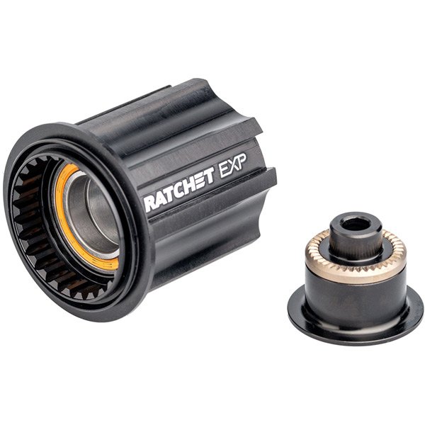 DT Swiss Ratchet EXP Freehub Conversion Kit with Ceramic Bearings Black Alloy / Campagnolo Road / QR