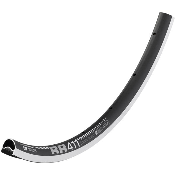 DT Swiss RR 411 Asymmetric SBWT Rim Black / 24 hole / 700c