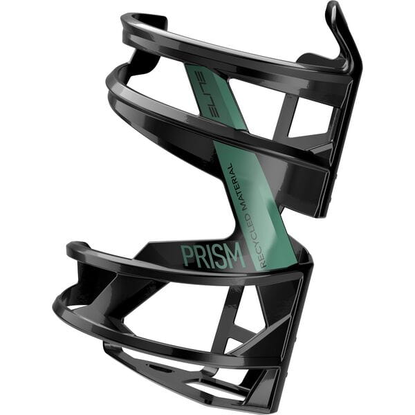 Elite Prism Recycled Side Entry Bottle Cage Black / Bio Green / Left Hand