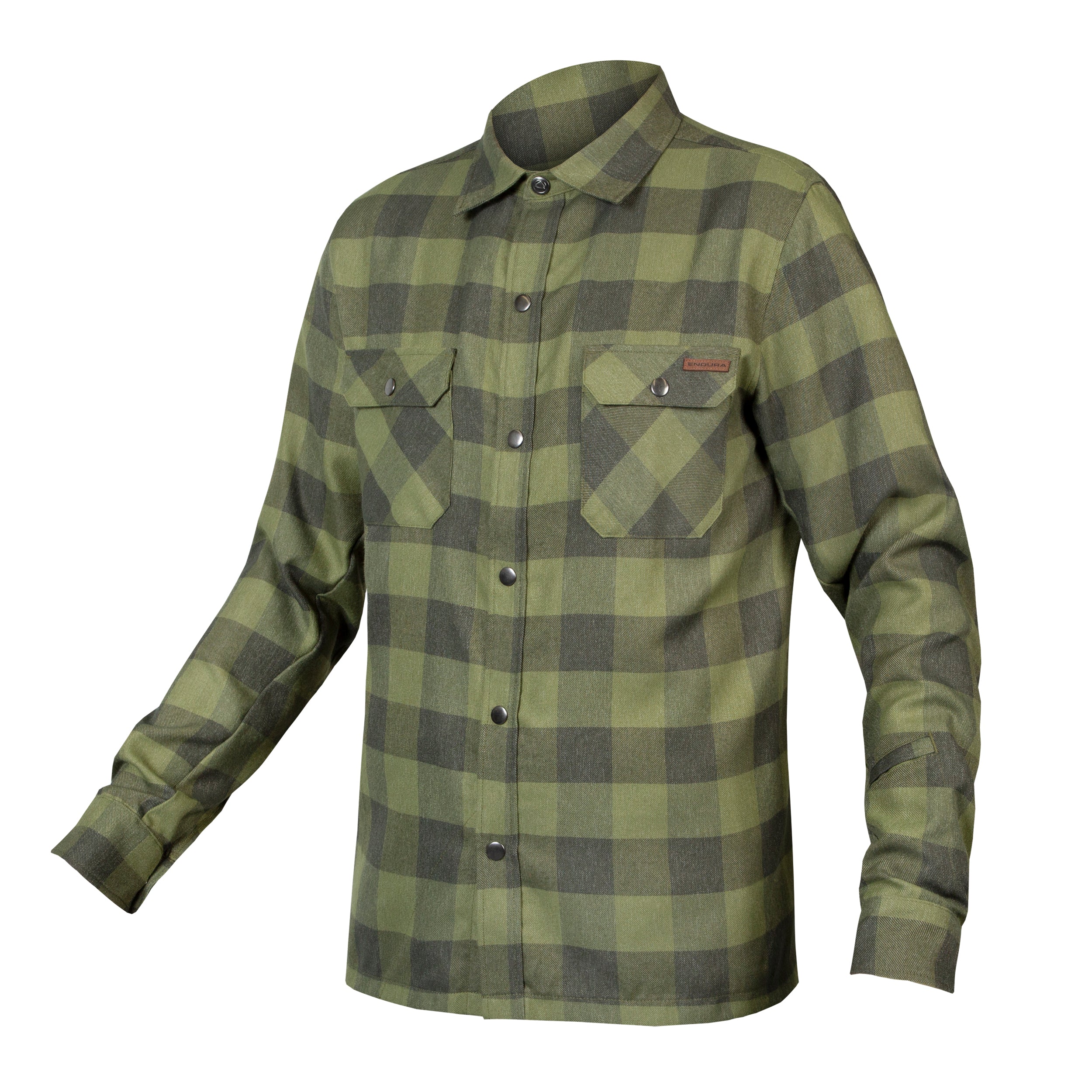 Endura Hummvee Flannel Shirt BottleGreen / S