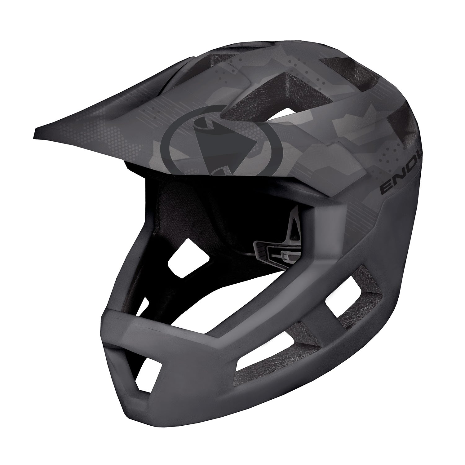 Endura SingleTrack Youth Full Face Helmet GreyCamo / One size