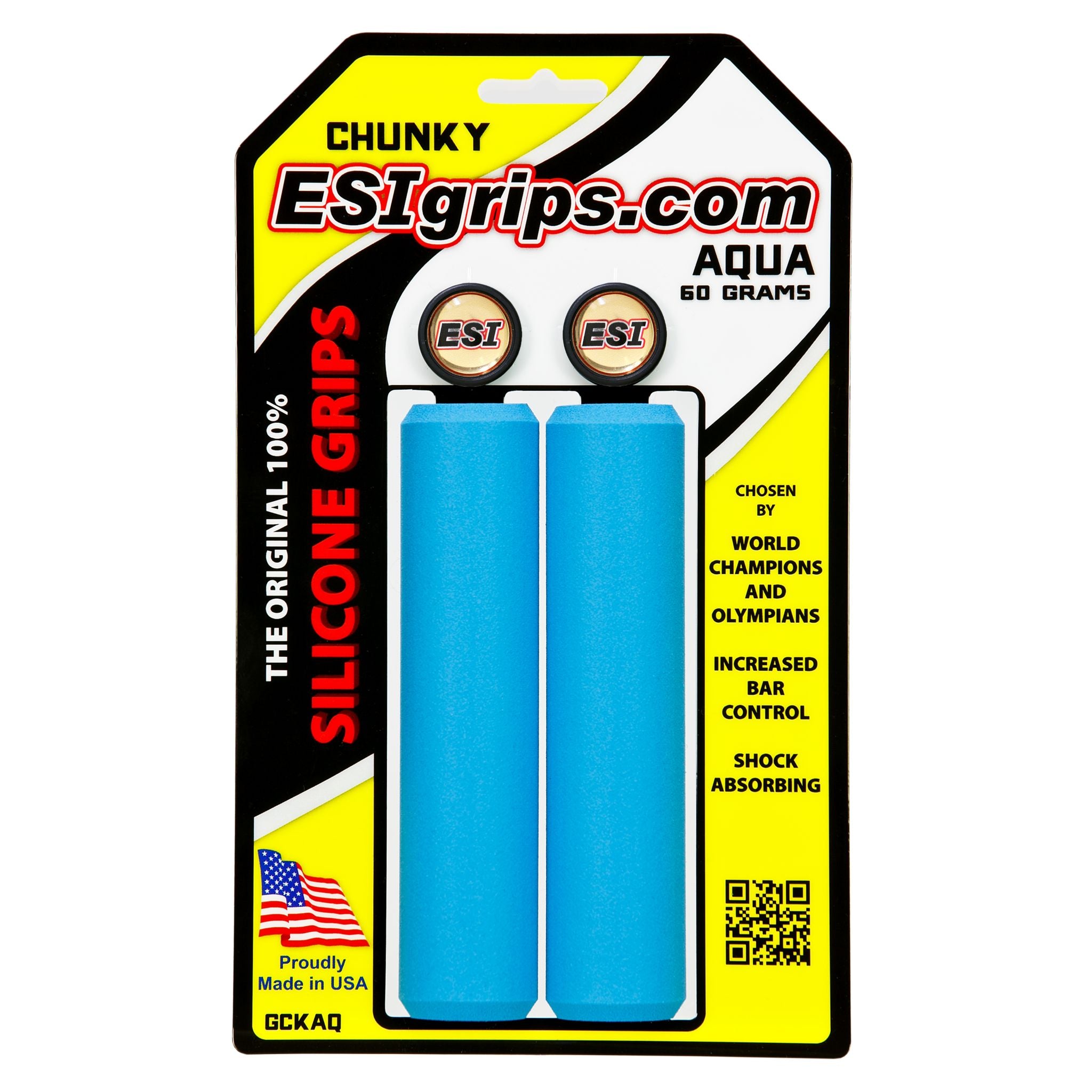 ESI Chunky Silicone Grips Aqua / One Size