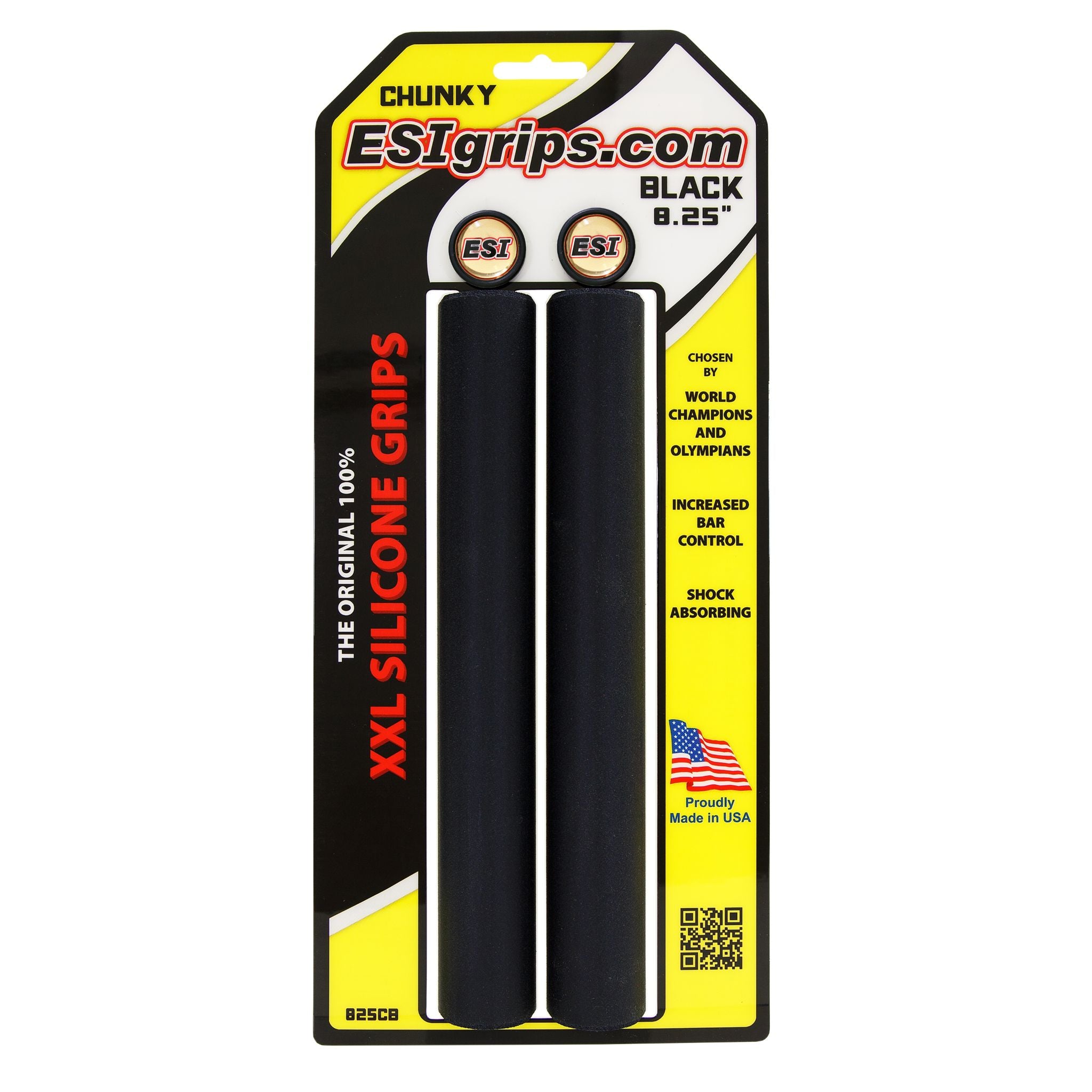 ESI Chunky XXL 8.25 Inch Silicone Grips Black / One Size