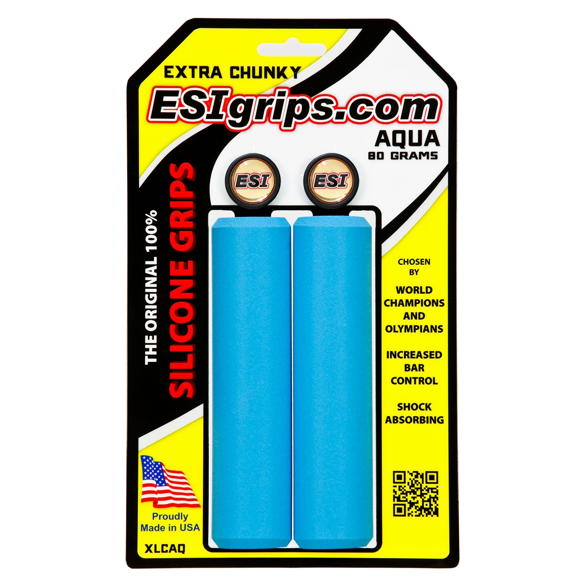 ESI Extra Chunky Silicone Grips Aqua / One Size