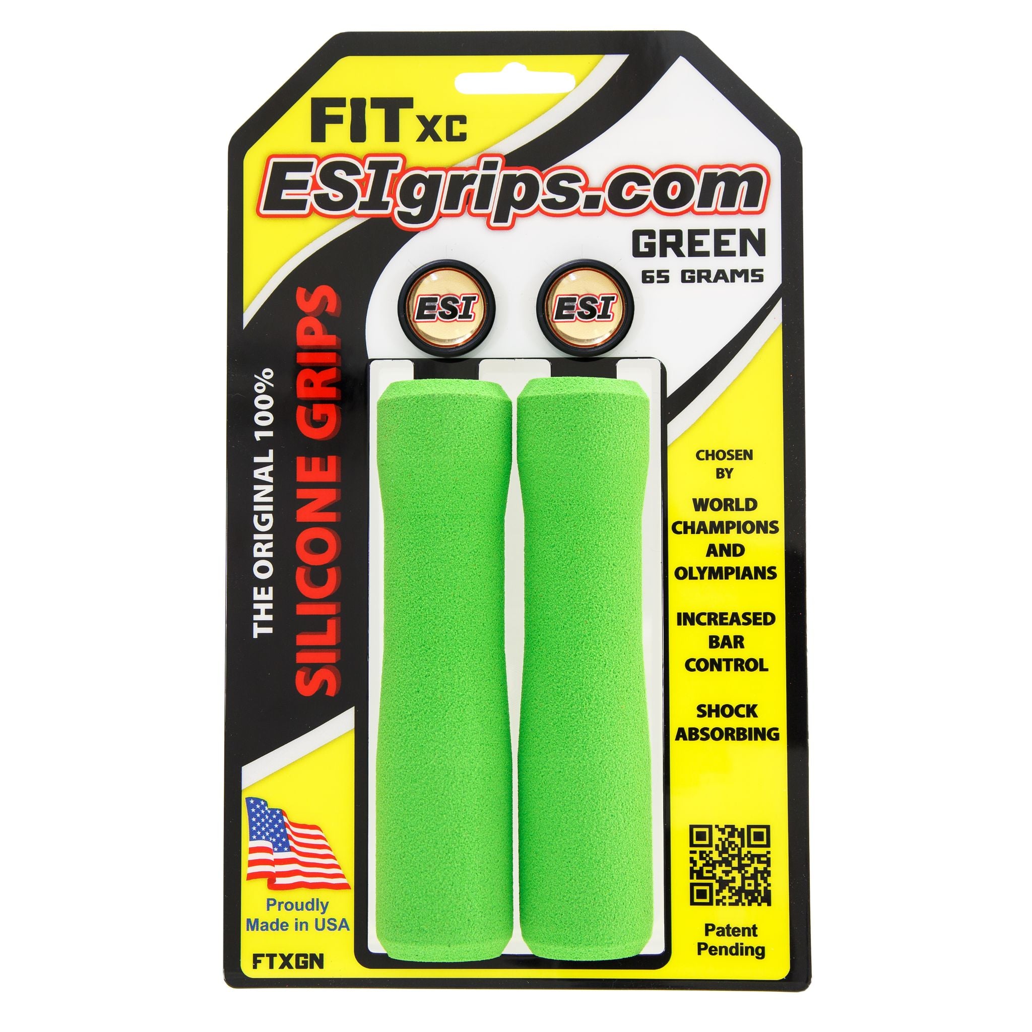 ESI Fit XC Silicone Grips Green / One Size