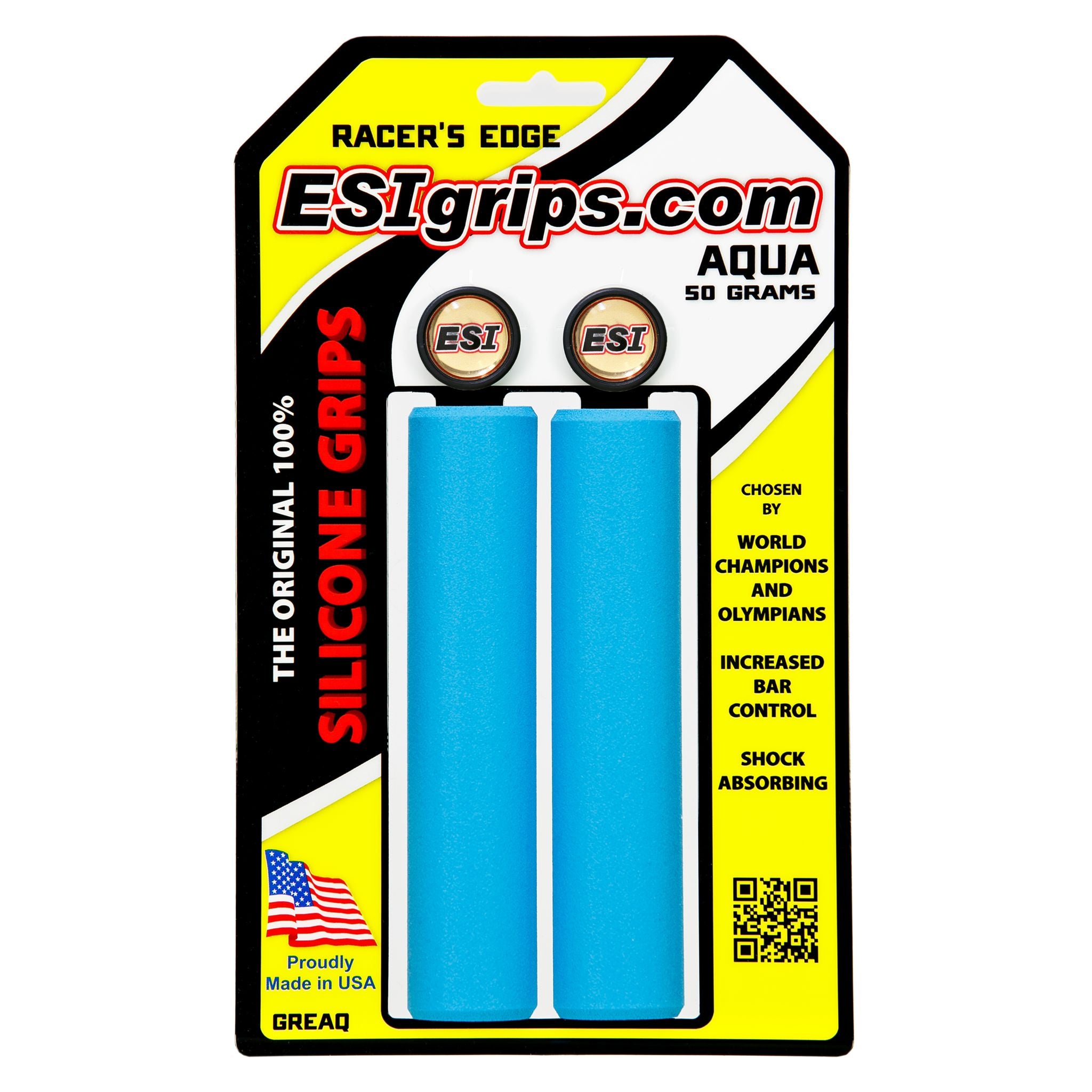 ESI Racer's Edge Silicone Grips Aqua / One Size