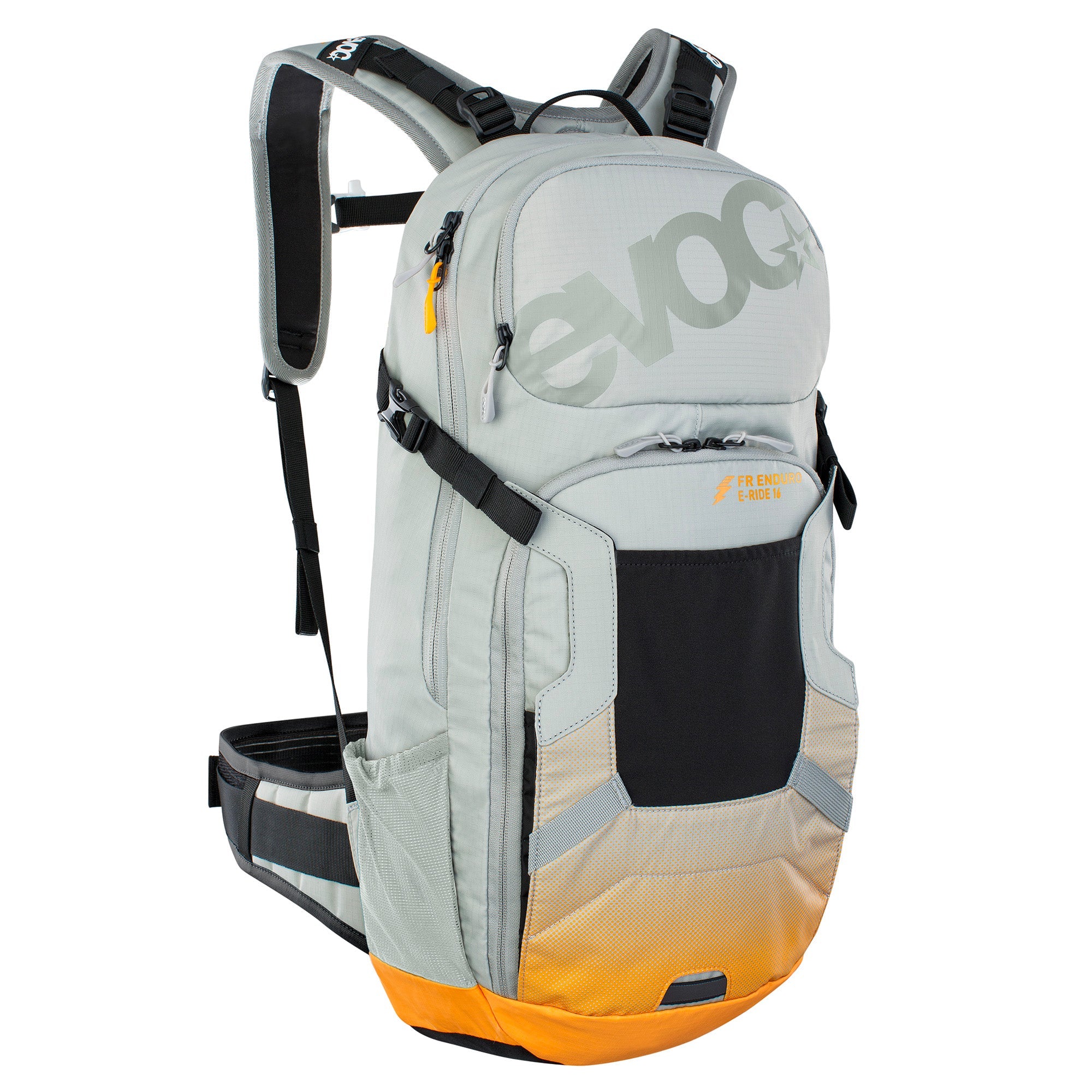EVOC FR Enduro E-Ride Protector Back Pack Stone/Bright Orange / M/L