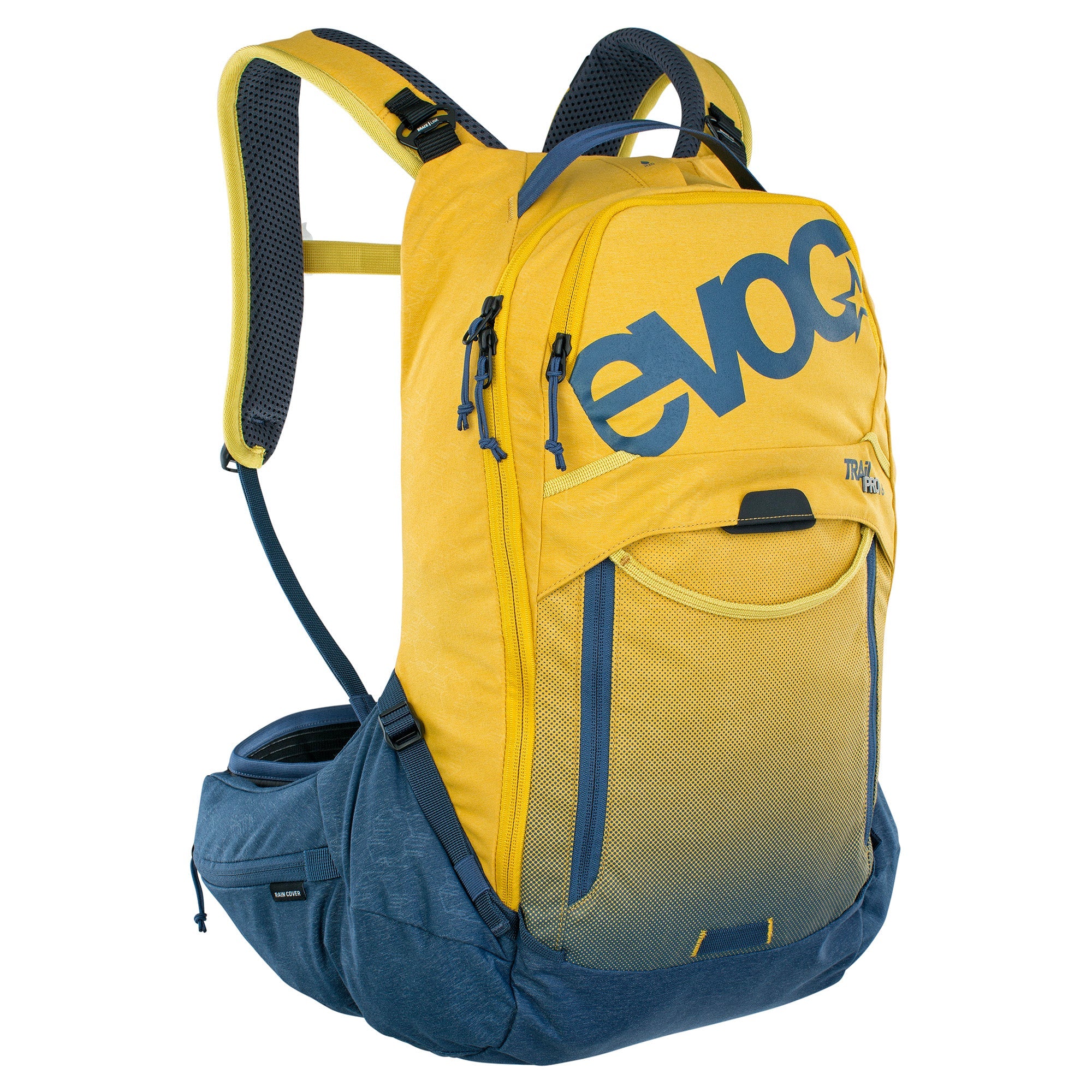 EVOC Trail Pro Protector Back Pack 16L Curry/Denim / S/M