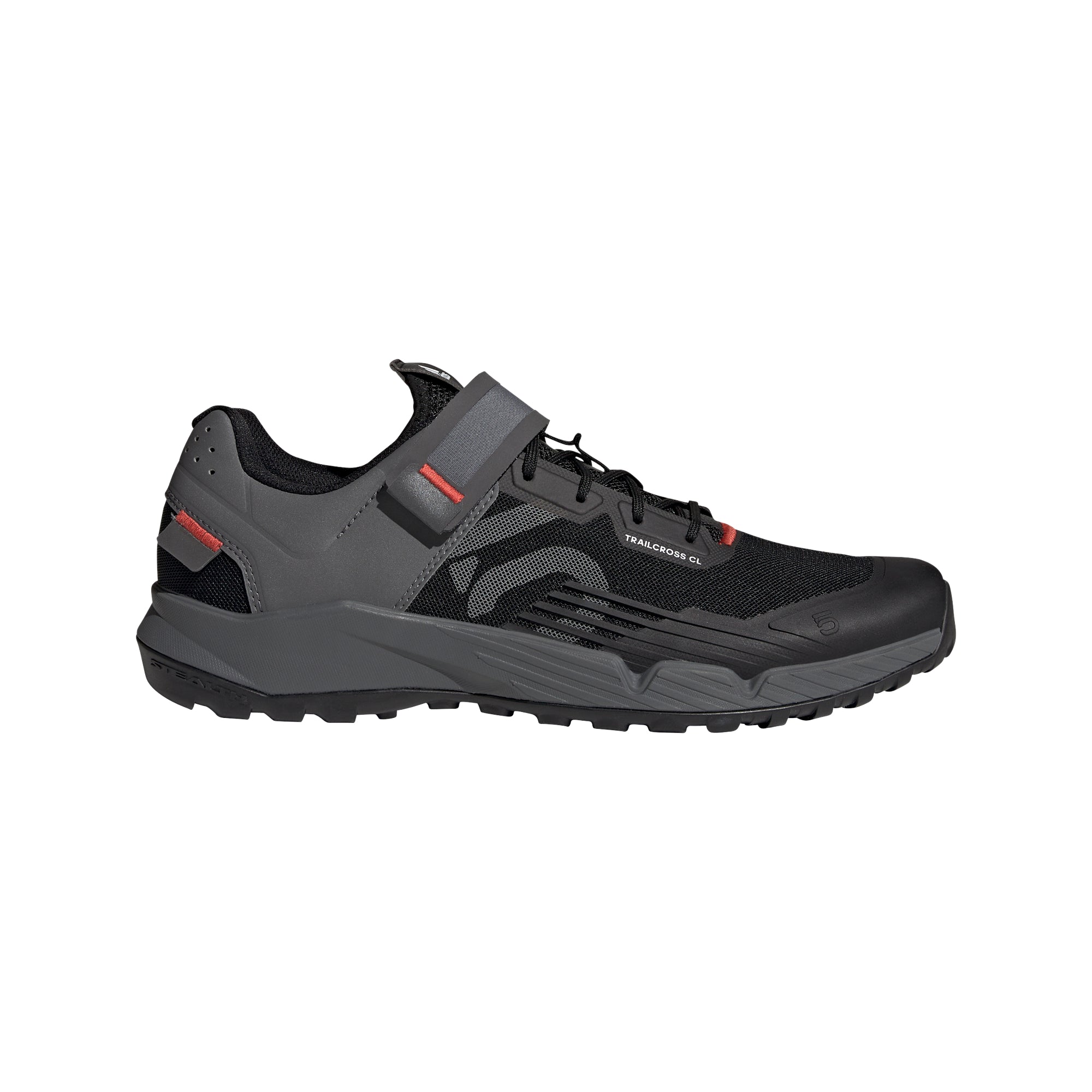 Five Ten Trailcross Clip-In Men's MTB Shoe - Black/Grey/Red 8.5