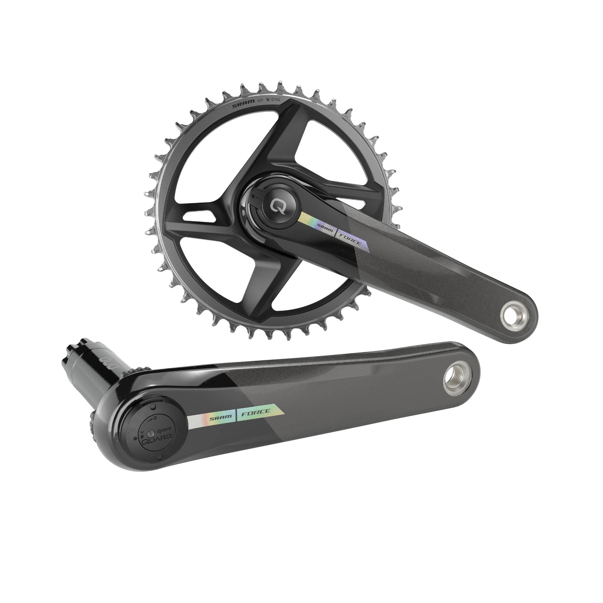 Force AXS D2 Wide Road Power Meter Spindle 1x Crankset DUB