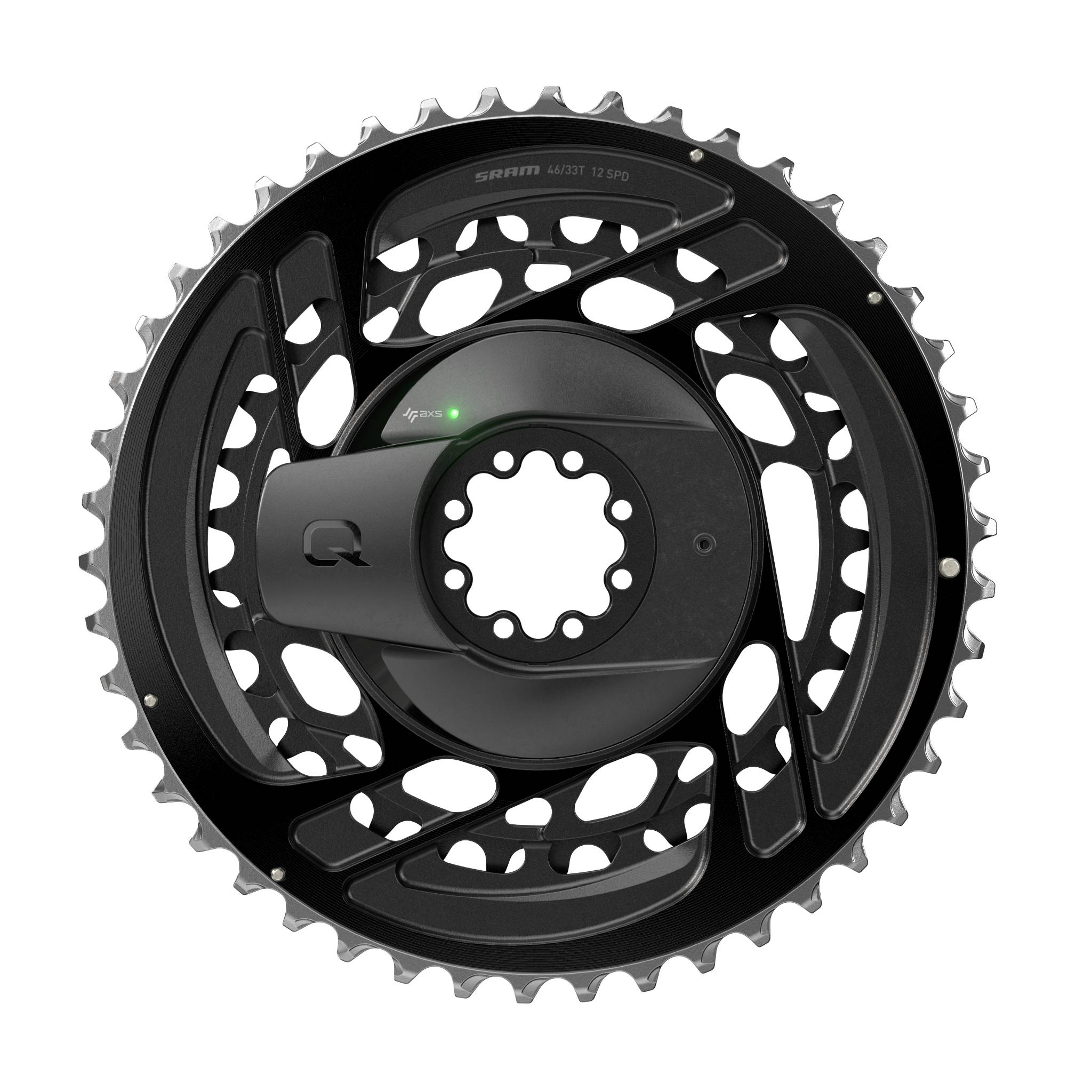 Force D2 Spider Power Meter & Chainrings Kit Black / 46/33T
