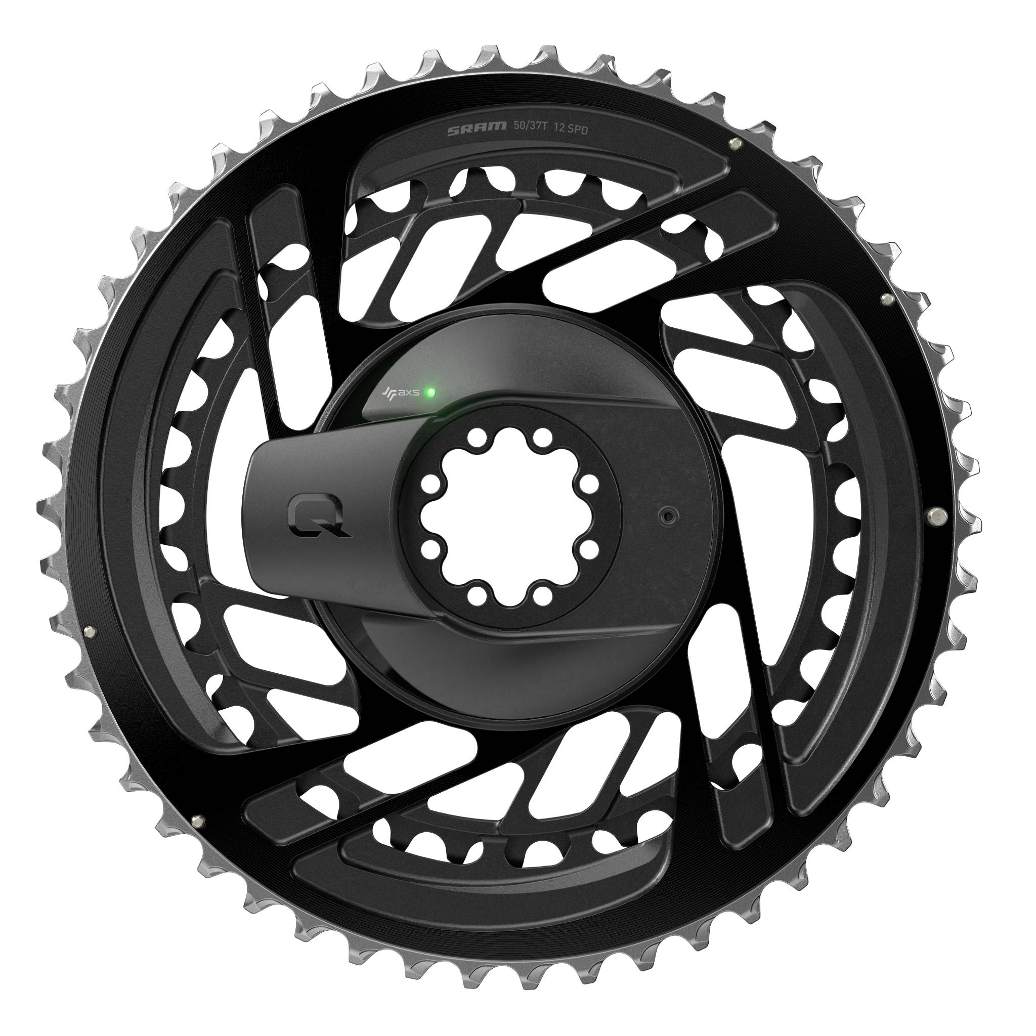 Force D2 Spider Power Meter & Chainrings Kit Black / 50/37T