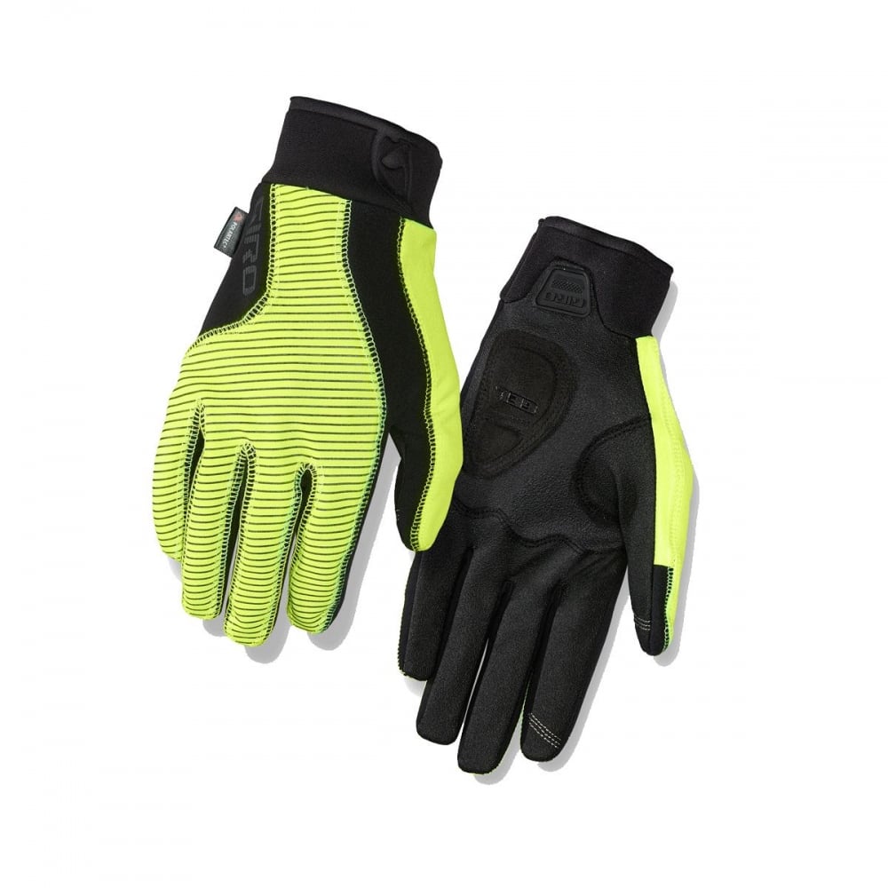 Giro Blaze 2.0 Glove Water Resistant Windbloc Cycling Gloves Highlight Yellow/Black / S