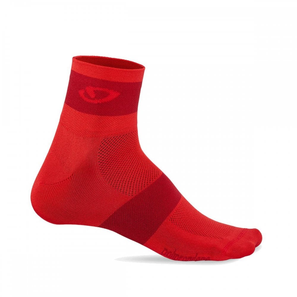 Giro Comp Racer Cycling Socks Bright Red/Dark Red / S