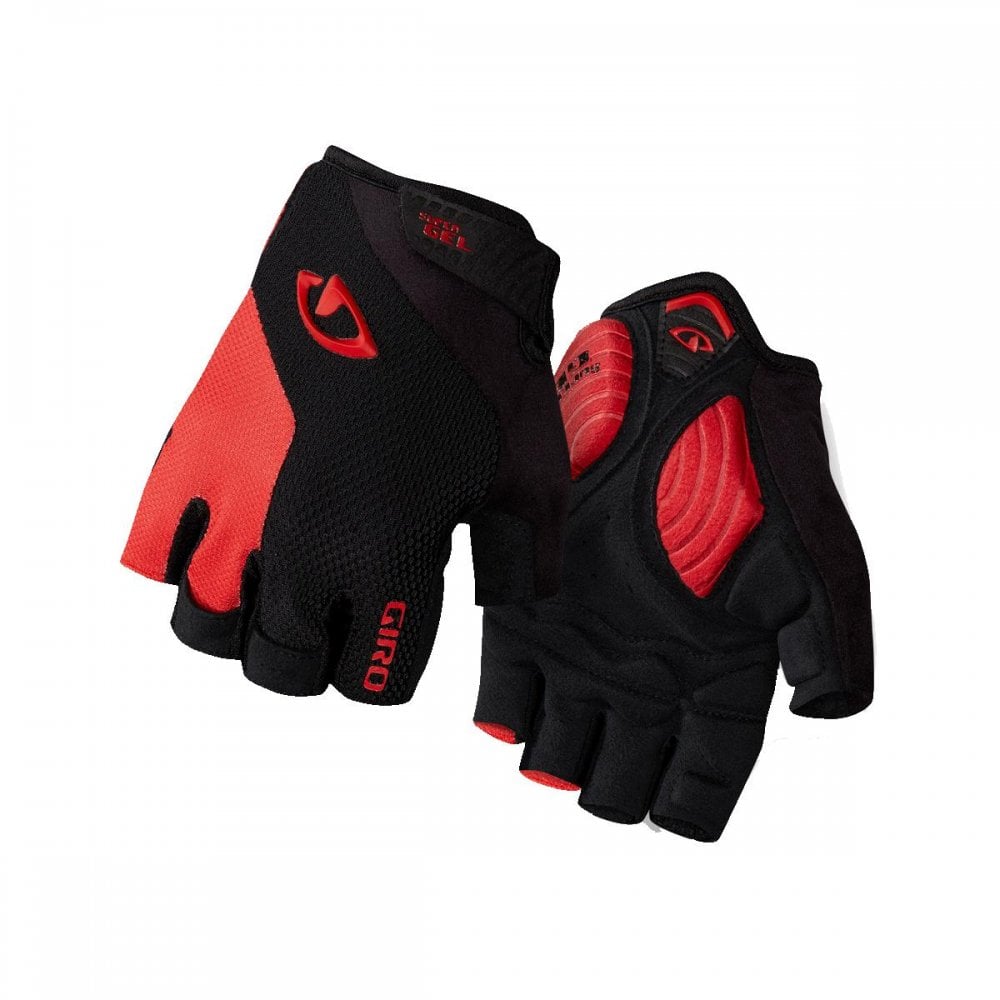Giro Strate Dure Supergel Road Cycling Mitt Black/Bright Red / S