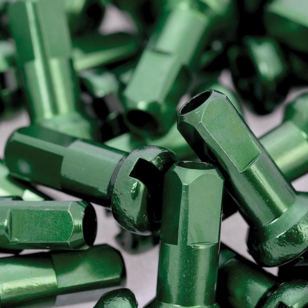 Halo Alloy Race Nipples Green