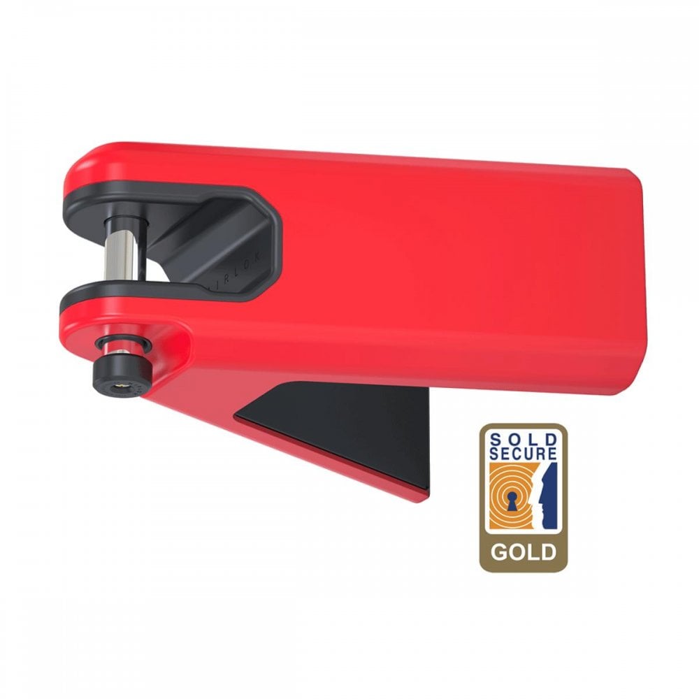 Hiplok Airlok Wall Mounted Hanger Bike Lock Red