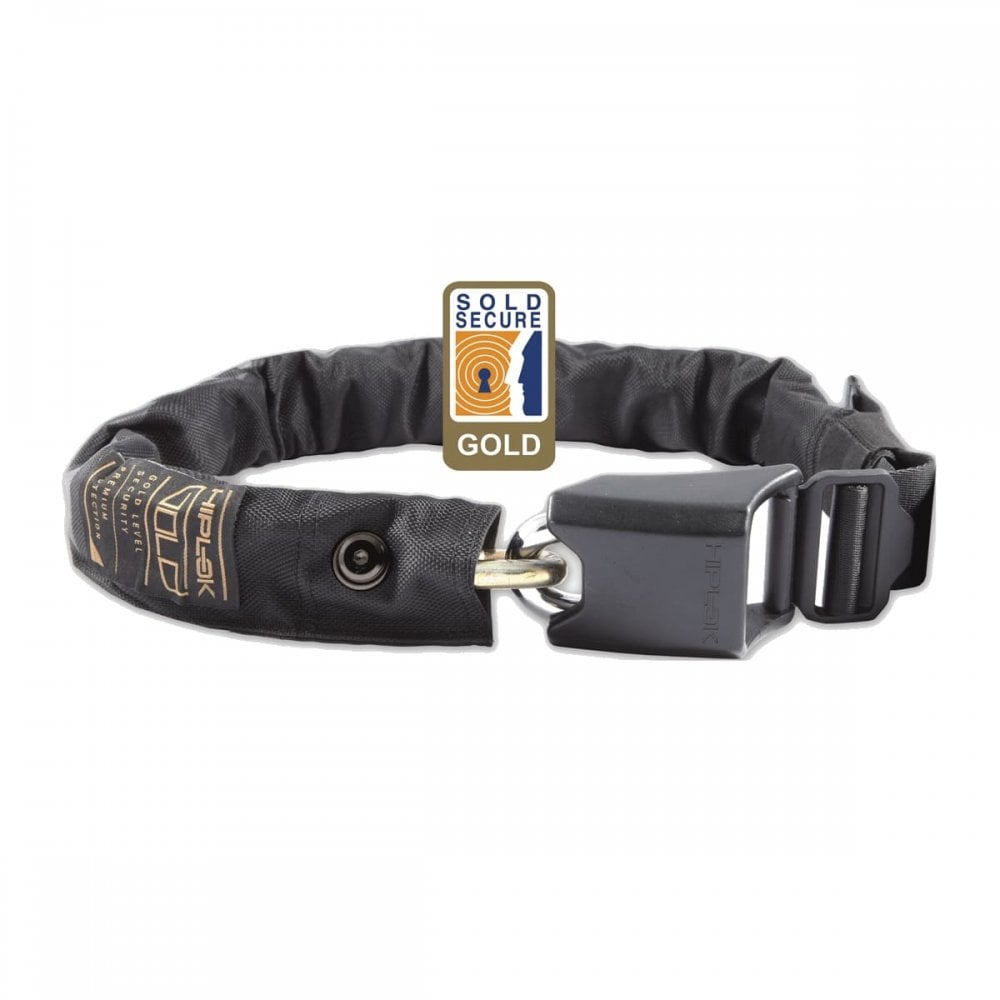 Hiplok Gold Wearable Chain Lock Black