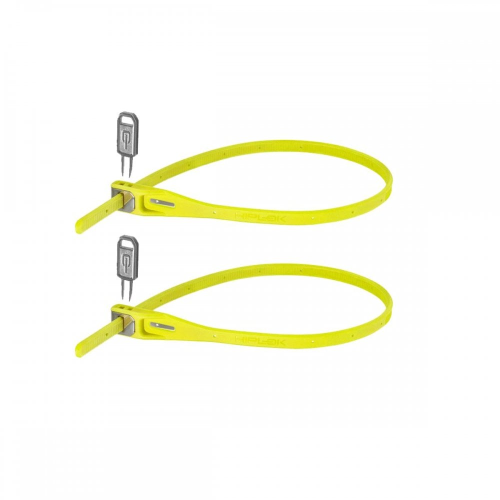 Hiplok Z-Lok Armoured Resuable Tie (Twin Pack) Lime / 40cm