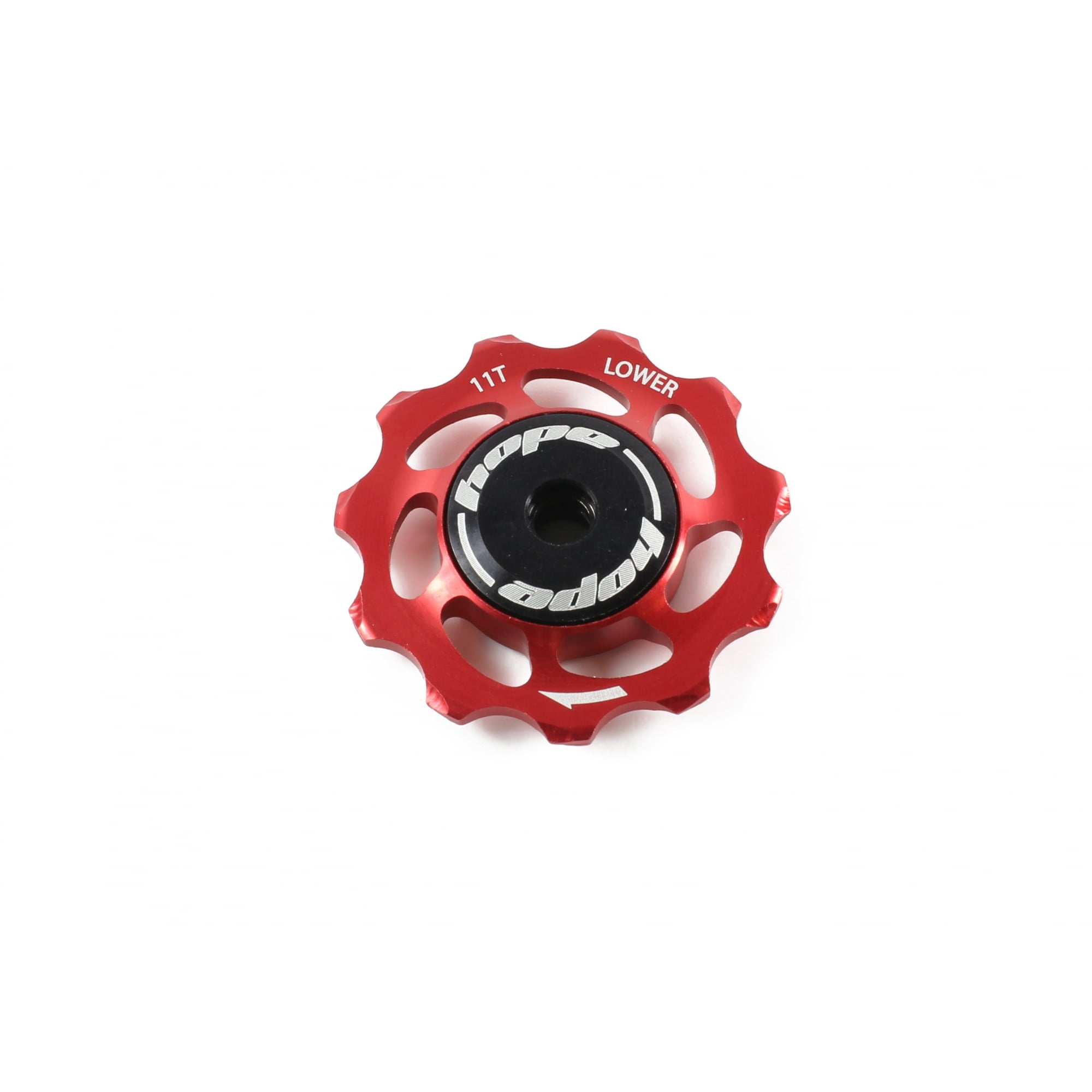 Hope 11 Tooth Jockey Wheel - Complete Lower Red