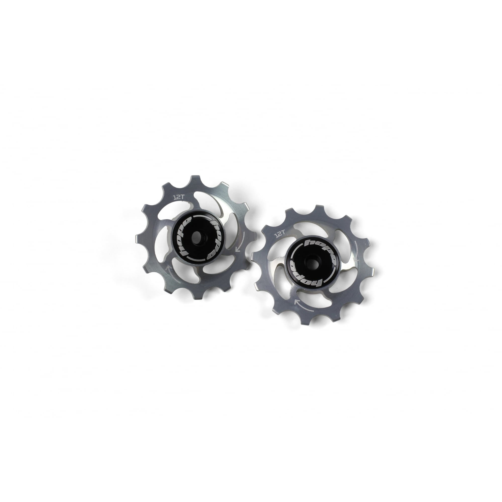 Hope 12 Tooth Jockey Wheels - Pair Silver