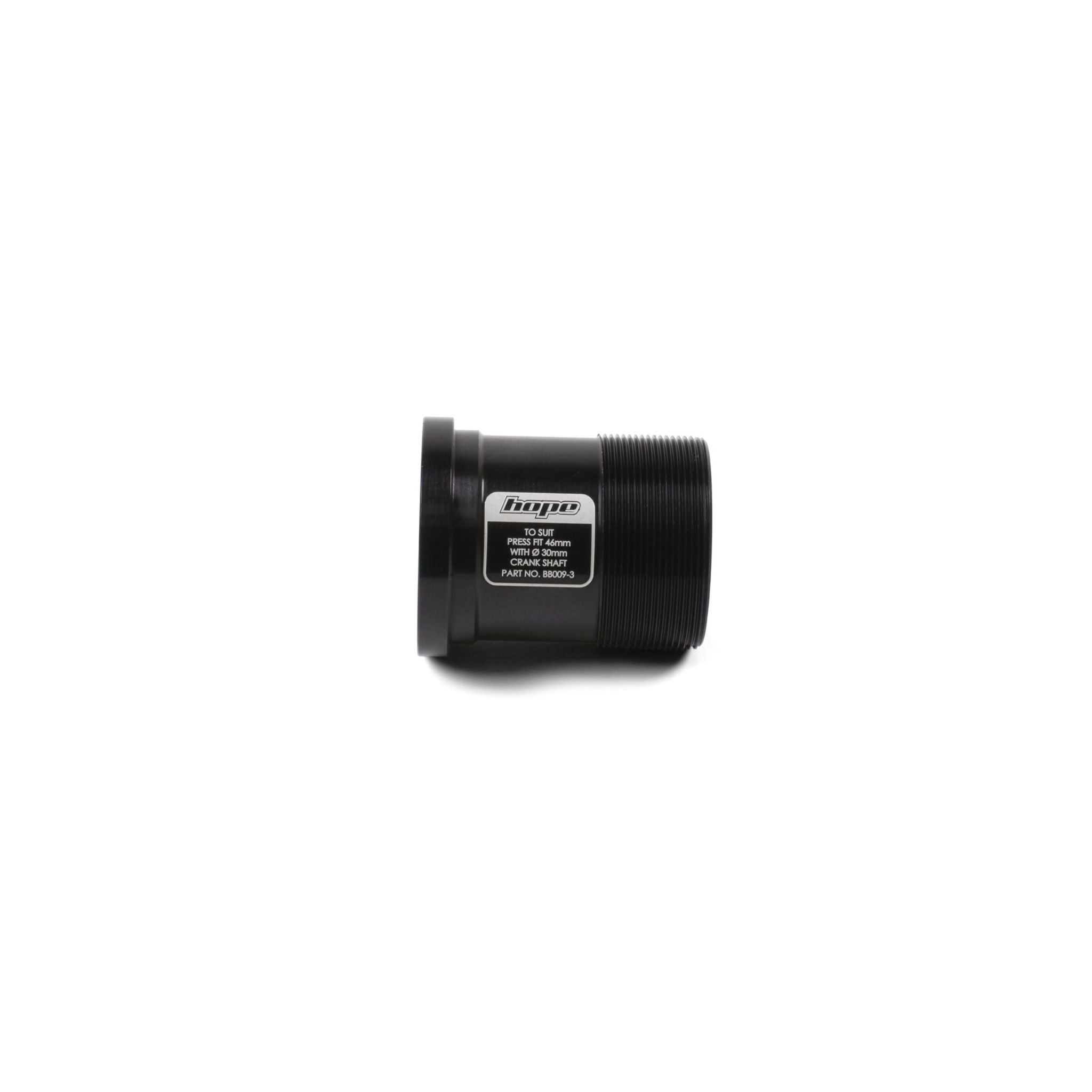 Hope Bolt-In Centre Tube 30mm, 68/73 Short - Black 68/73 Short