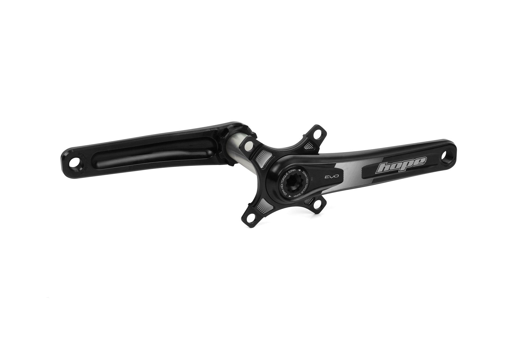 Hope Evo Crankset - Single Spider Black / 170mm / 100mm FAT