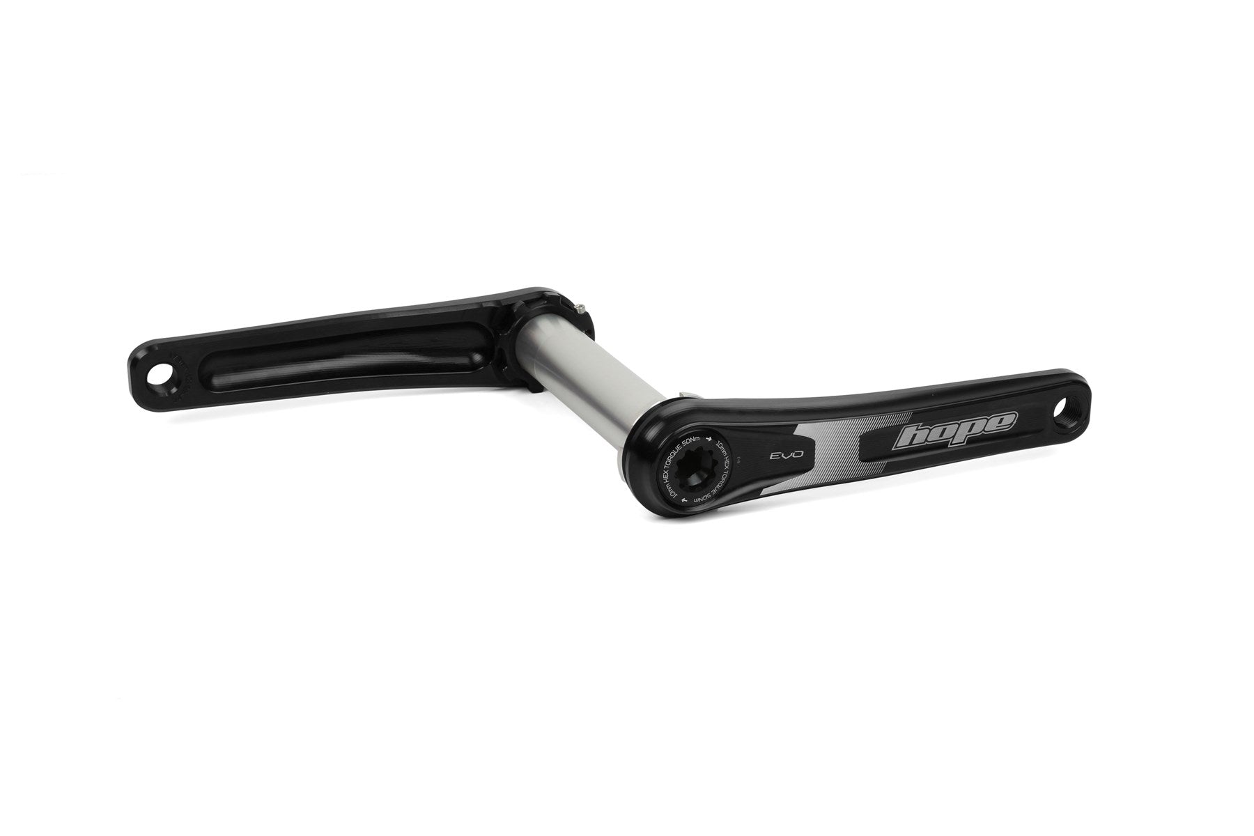 Hope Evo Crankset - Spiderless 68-73mm Black / 135mm / 68/73mm