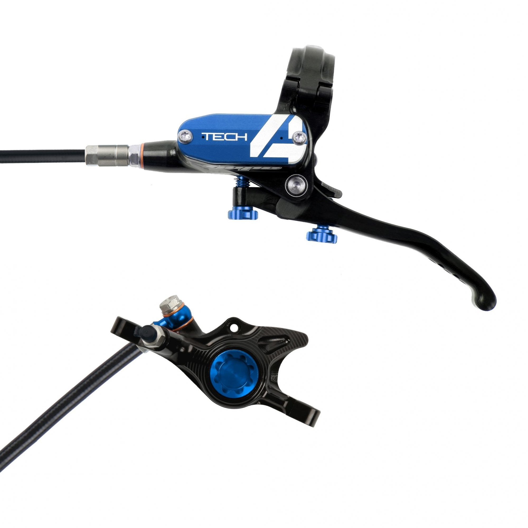 Hope Tech 4 X2 Disc Brake Black/Blue / L/H