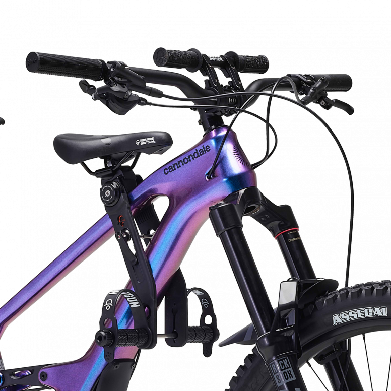 Kids Ride Shotgun 2.0 Child Bike Seat & Handlebars Combo Black