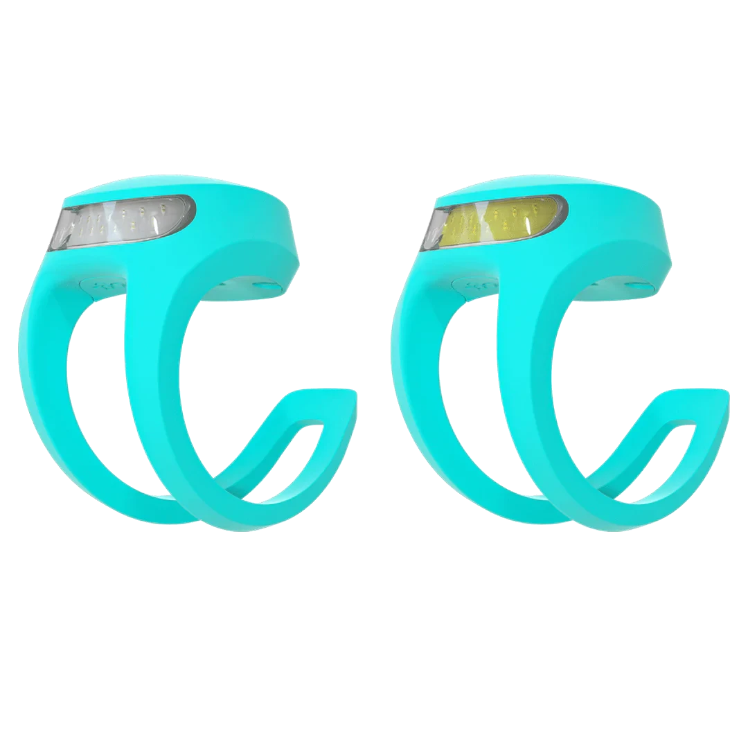 Knog Frog V3 Front & Rear Light Set Awesome Aquamarine