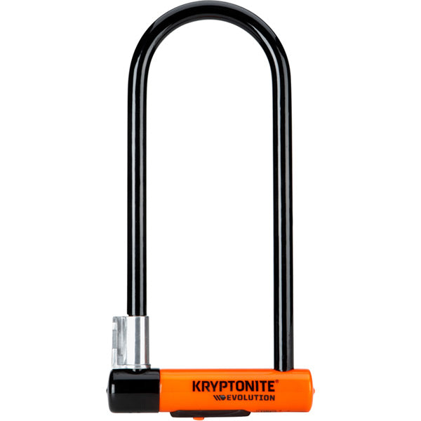 Kryptonite Evolution Long Shackle U-Lock with Flexframe Bracket Sold Secure Gold Black / Orange / Long shackle