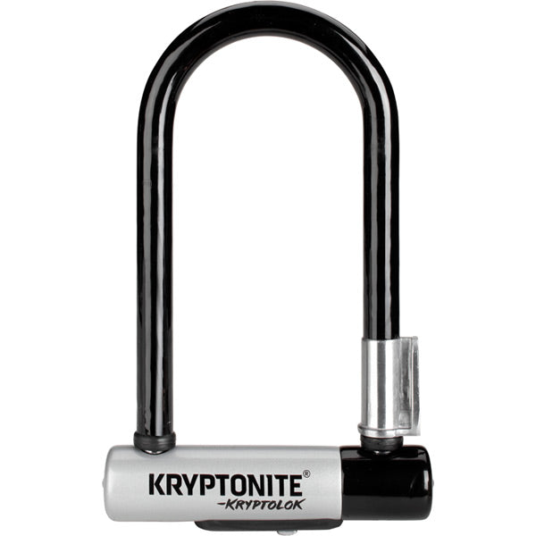 Kryptonite Kryptolok Mini U-Lock with Flexframe Bracket Sold Secure Gold Black / Silver / Mini