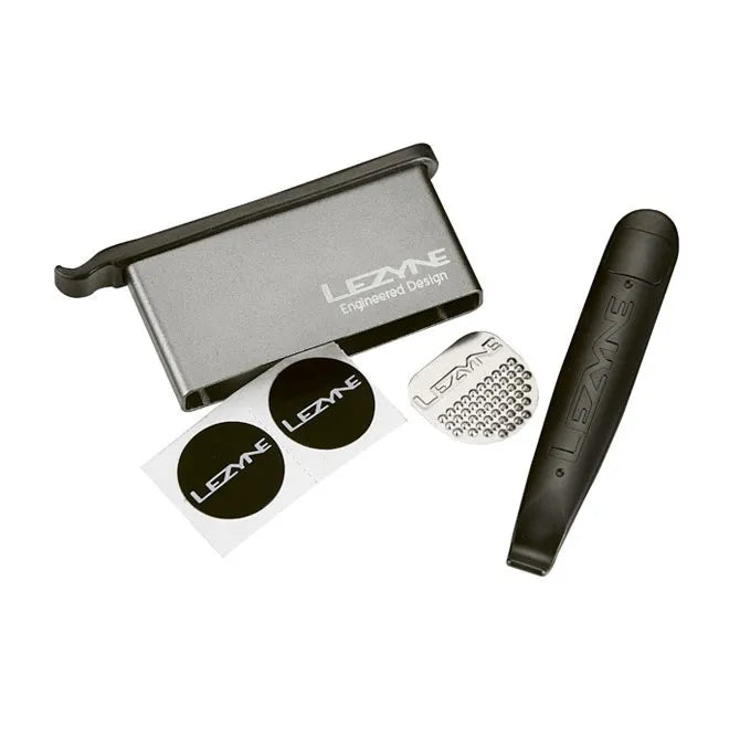 Lezyne Lever Patch Puncture Repair Kit Silver