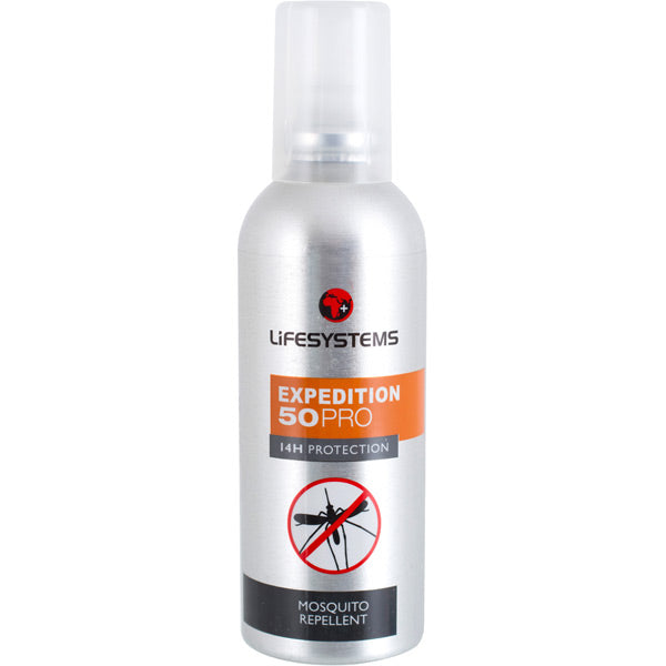 Lifesystems Expedition 50 PRO Mosquito Repellent Silver Anodised / 100 ml