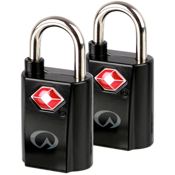 Lifeventure TSA Mini Padlocks x 2 Black / One Size