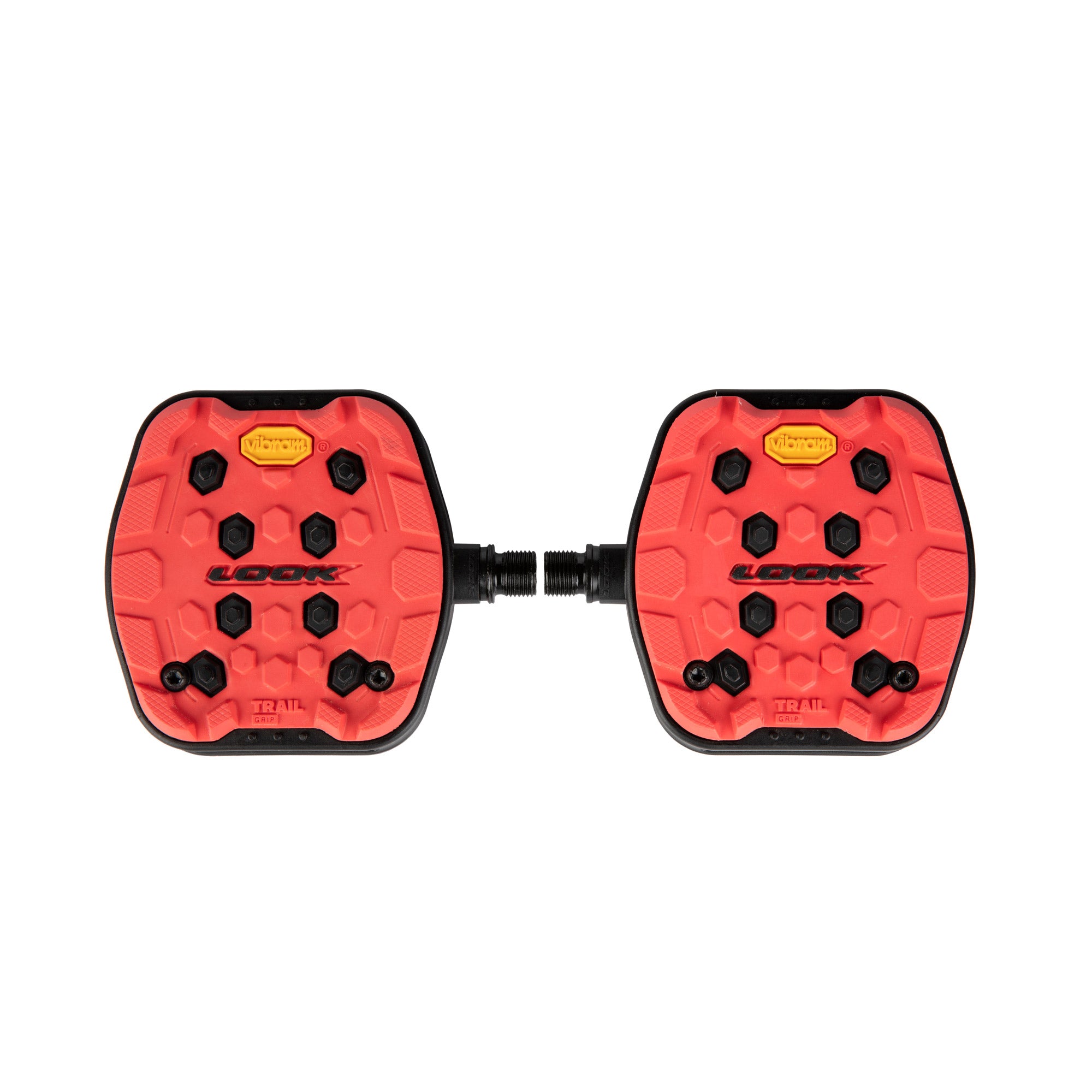 Look Trail Grip Flat Pedals Red