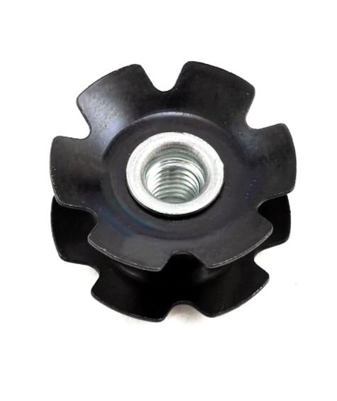 M-Part 1-1/8 Inch Star Nut - 25.4mm Black / 2008-01-01 00:00:00 +0000 / Pack of 10