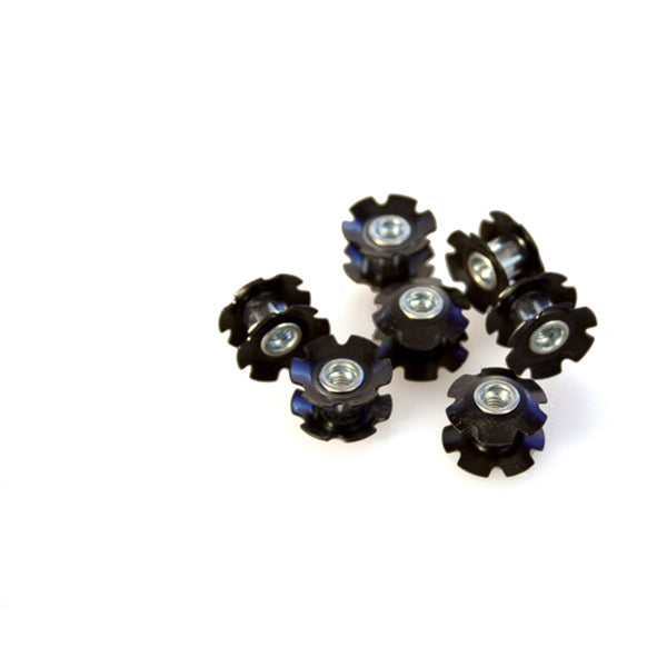 M-Part 1-1/8 Inch Star Nut - 25.4mm Black / 2008-01-01 00:00:00 +0000 / Pack of 10