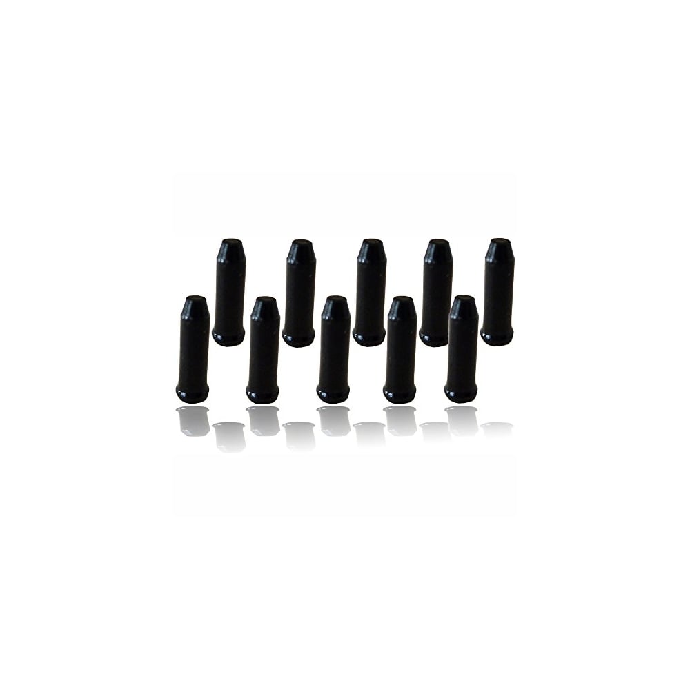 M-Part Cable end caps - black x10 Pack of 10