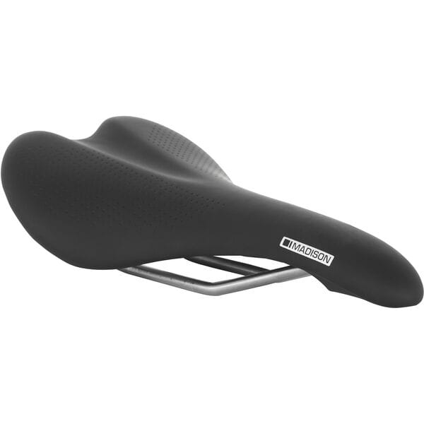 Madison Flux Switch Alloy Titanium Rail Saddle Black / 142mm x 280mm / Standard Fit